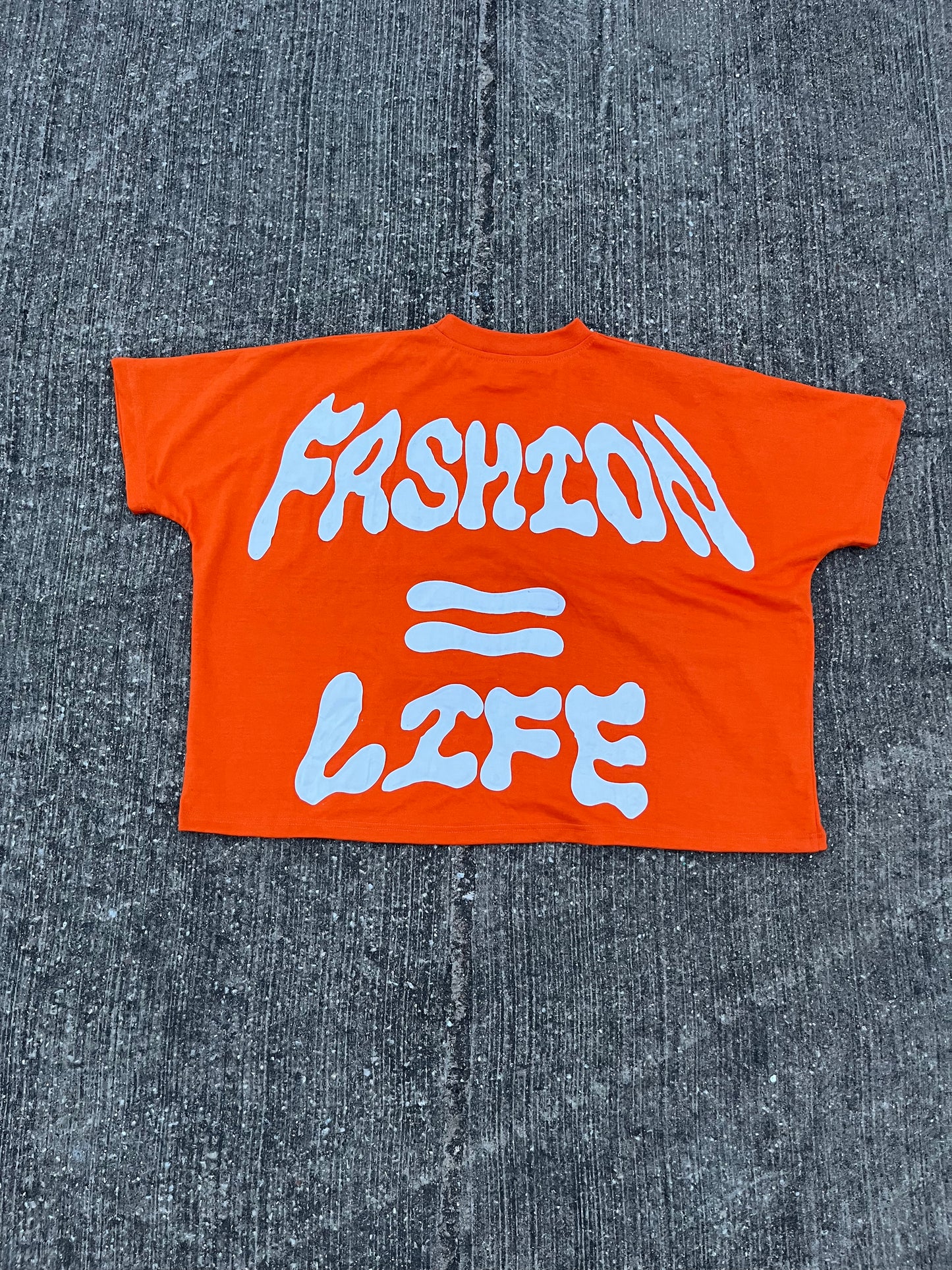 (ORANGE) FASHION=LIFE TEE
