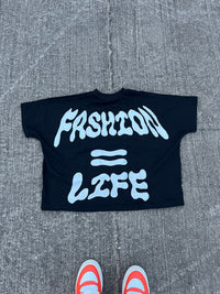 (BLACK) FASHION=LIFE TEE