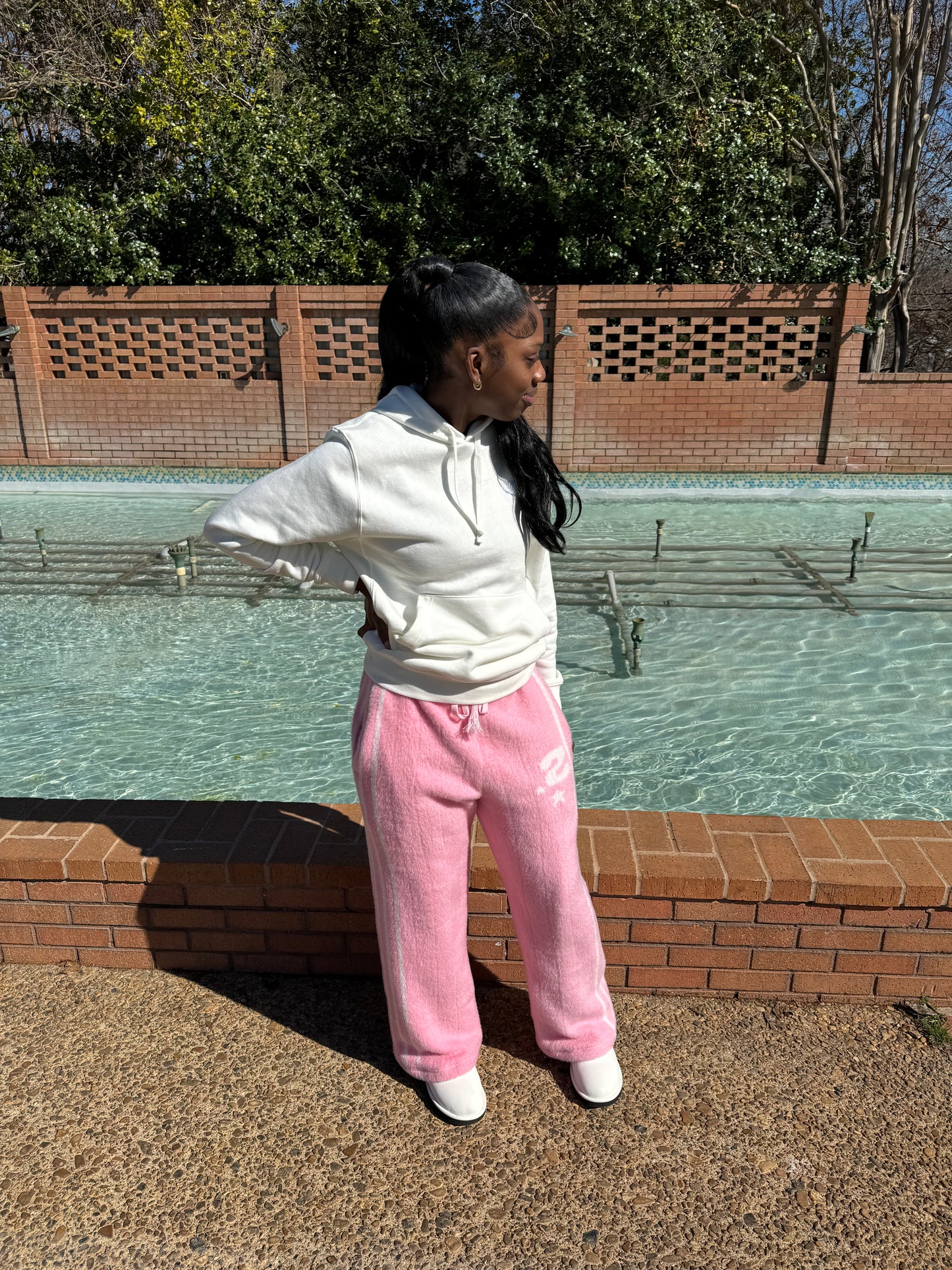 (Powder Pink) Mohair TrackStar Sweats